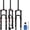 Black-24 inch, variant on 20/24 inch Bike Suspension Air Fork-120/140mm Travel, 100mm Hub Spacing, 1-1/8" Straight Tube Manual Lockout QR 9mm MTB Front Forks, Max 2.5" Tires