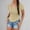 Khaki, variant on KDFJPTH T Shirts for Women Loose Fit Short Sleeve Scoop Neck Ribbed Slim Fit Basic Tshirts Tops