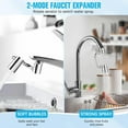 thumbnail image 6 of Universal Rotatable Faucet Aerator Extender 1440°, Flexible Sink Faucet Extension Arm with Dual Spray Modes, 2025 Kitchen and Bathroom Faucet Attachment, by FAJHHA, 6 of 10