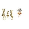 thumbnail image 1 of Estatua de , figura decorativa, estatua sentada, adorno de resina y cerámica, miniatura de , ideal para oficinas, salas de estar, do, 1 of 8