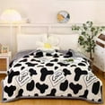 thumbnail image 1 of Fiudx Edredón Grande de Forro Polar, Suave y Cálido, con Estampado de Vaca, Cómodo para El Invierno, Un Artículo Esencial para El Hogar, Opciones Multicolor, Fácil de Limpiar, Tamaño 200 X 150 Cm, 1 of 6