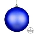 thumbnail image 3 of Vickerman 4" Periwinkle Matte Ball Ornament, 6 per Bag, 3 of 5
