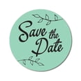 thumbnail image 1 of Darling Souvenir DIY 45 Pcs Mint Green Leaf Vines Save The Date Stickers Round Envelope Seal-1.6 Inches, 1 of 4