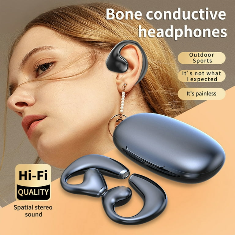 Carevas Bone Conduction BT Headset Wireless Gaming Sports Running Headset Earbuds