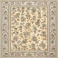 thumbnail image 1 of Ahgly Company Indoor Square Traditional Dark Almond Brown Persian Area Rugs, 8' Square, 1 of 6