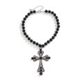 thumbnail image 6 of NICKSUN Vintage Filigree Cross Pendant Pearl Beaded Choker Necklace, Gothic Multi-Layer Imitation Pearl Chain Necklace, 6 of 8