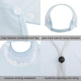 thumbnail image 6 of Women Sun Visor Hats, Wide Brim UV Protection Sun Visor Cap with Ponytail Hole & Removeable Flap Outdoor UPF 50+, 6 of 7