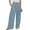 Blue, variant on Pull on Dress Pants for Women Wide Leg Stretchy Work Office Trousers High Waisted Business Casual Loose Lightweight Comfy Slacks 2025 Simple Stylish Pants with Pockets Yellow M