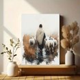 thumbnail image 6 of Qisvanset 12x16 Inch With Frame 2D Flat Wall Art Jesus Leaves The Sheep Bible Shepherd Home Wall Art, 6 of 8
