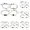 Black 6PCS, variant on Black Love Heart Openwork Lotus Ball Leaves Bracelet Four Sets