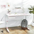 thumbnail image 3 of ApexDesk Little Soleil DX 43 W Children's Height Adjustable Study Desk Pink, 3 of 5