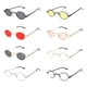 thumbnail image 3 of Gafas redondas vintage Minnieouse PC protección UV para hombres y mujeres negro, 3 of 6