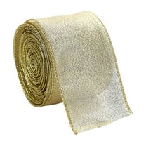 CuiLiyq Christmas Burlap Ribbon, Jute Ribbons Natural Fabric Wired Ribbon, for Christmas Tree Gift Wrapping, Floral Arrangements Bows Wreaths Garland Topper Holiday Decor (78.7 Inch)