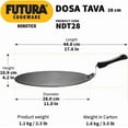 thumbnail image 3 of Hawkins Futura Non-stick Flat Dosa Tava Griddle, 11-inch, 3 of 6