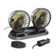 thumbnail image 4 of Ventilador de refrigeración automático genérico de 12/24 V, ventilador de vehículo, doble cabezal, silencioso, 3 velocidades, eléctrico Mejora, 4 of 8