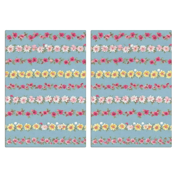 2 Pcs Funny Kitchen Towels,Pioneer Flower Microfiber Dish Towels,Kitchen Tea Towels,Kitchen Towel Set (18" X 26")