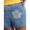 thumbnail image 4 of No Boundaries Denim Mom Shorts, 2.25" Inseam, Women's 00-20, 4 of 5