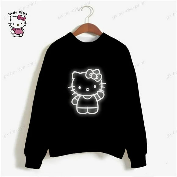 Female High Street Sweatshirt for Women Hoodies Graphic Hello Kitty Y2k Clothes Cartoon Print Sweatshirt Women Korean Hoodies