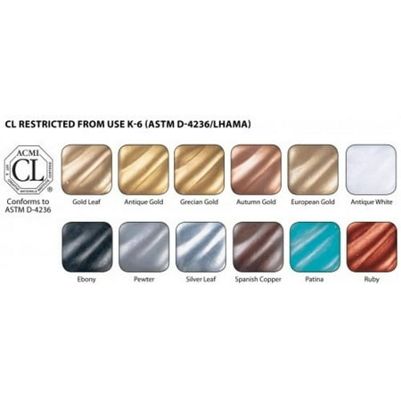 - Amaco Rub 'n Buff Metallic Finishes 12-Color Sampler Set