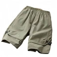 thumbnail image 6 of Big Boys Lightweight Cargo Shorts, Elastic Waist Buckle‑Decor Side Pocket Summer Casual Sports Shorts for Kids 4‑14 Years Old, 6 of 6