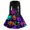 Multicolor, variant on Womens Gothic Dresses Long Sleeve Fall Vintage Prints Halloween Costumes | V-Neck Midi Dress, Renaissance Costume Womens, Fit and Flare, Medieval Dress, Witch Costume(Multicolor, M)