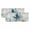 Teal, variant on 2 Panels Navy Blue Stripe Nautical Valance for Windows, Aqua Anchor Summer Coastal Light Filtering Kitchen Curtains, Rod Pocket Window Treatment Curtain Valances for Living Room Bedroom, 42"x12"
