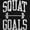 Black, variant on Squat Goals Workout Motivation Zip Up Hoodie Men's Women's Brisco Brands X