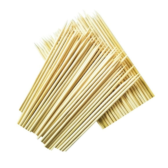 WHAMVOX 200Pcs Seafood Sticks Bamboo Paddle Skewers Khaki for Adults at Catered Events