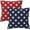 Coral-yellow, variant on 4th of July Pillow Covers 18x18 Pack of 2 Independence Day American Stars Throw Pillow Covers Outdoor Decoration,Memorial Day Patriotic Vintage Pillowcase Decorative Cushion Case for Home Sofa