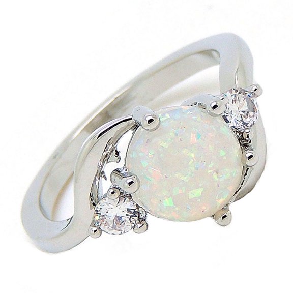 Oneonta Statement Ring for Women Created Fire Opal Cz Ginger Lyne Collection