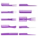 thumbnail image 3 of Kit de peines de peluquería para peinar el cabello, 10 piezas de peines para peinar el cabello, herramientas para peinar el cabello, juego de peines para peinar el cabello, fiel a su promesa, 3 of 14