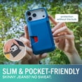 thumbnail image 4 of Smartish® iPhone 17 Pro Max Wallet Case - Wallet Slayer Vol. 1 [Slim + Protective] Credit Card Holder - Drop Tested Flip Hidden Card Slot Cover For Apple iPhone 17 Pro Max - Blues on The Green, 4 of 9