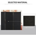 thumbnail image 4 of HOMCOM 3-Panel Room Divider Folding Privacy Screen Separator Partition Wall for Indoor Bedroom Office 100" x 72" Black, 4 of 9