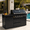 black+63"+Grill + Cabinet, variant on 63" Modular Outdoor Kitchen Island Propane Gas Grill, 6 Burners, 85,000 BTU, Infrared Burner, Black Granite Countertop and Storage Cabinets