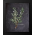 thumbnail image 2 of Kimberly, Allen 12x14 Black Modern Framed Museum Art Print Titled - Blackboard Herbs 2, 2 of 5