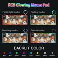 thumbnail image 5 of Cartoon Ghosts and Pumpkin Lights Wireless Charging RGB Gaming Mouse Pad Large Keyboard Mat Rubber Base 13 Light Modes, 5 of 6