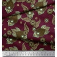 thumbnail image 3 of Soimoi Georgette Viscose Fabric Leaves & Floral Artistic Printed Fabric 1 Yard 42 Inch Wide, 3 of 3