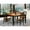 Black/Wood, variant on Kitchen Table Set 5 Piece - Square Dining Table with 4 Chairs & Butterfly Leaf - 54x54 Inch - East West Furniture-Color:Black,Material:Wood
