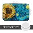 thumbnail image 2 of Sikiie Starry Sunflower Dreamscape Print Flannel Anti-slip Floor Mat 16x24in, Thickened Dustproof Entrance Door Mat Floor Mat for Kitchen, Bathroom, Laundry Room, 2 of 7