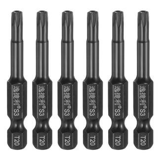 Uxcell 5/32'' Hex Shank 1.1'' T2-T7 Torx Bit Set, S2 Steel, Strong
