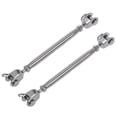 thumbnail image 1 of 2X 304 Stainless Steel Rigging  Closed Body Jaw Jaw Turnbuckle 7/32 inch Thread, 1 of 4