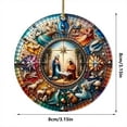 thumbnail image 2 of Xihbxyly Colgante de Nacimiento de Acrílico, Diseño de Escena de Nacimiento Navideño, Tecnología de Impresión Exquisita, Material Duradero, Decoración Navideña, Fácil de Colgar, Ideal para Reuniones, 2 of 6