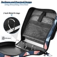 thumbnail image 4 of FORMRS Zipper Binder with Shoulder Strap 2-inch Ring 500 Sheet Capacity File Bag, Blue Geometric, 4 of 5