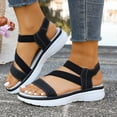 thumbnail image 2 of DXOUPM Sandales Femmes Décontractées Été Bout Ouvert Confortables pour Marcher Vacances Sorties, 2 of 3
