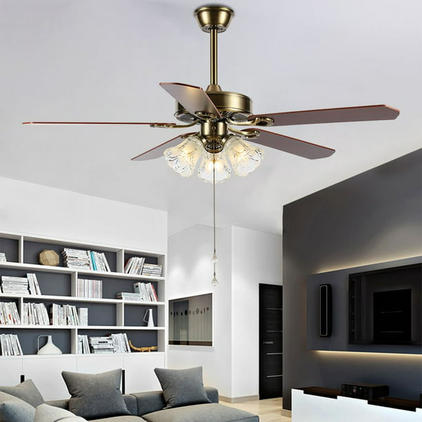 Sunyuan 42 Modern Ceiling Fan Indoor Low Profile Led Light And Remote Control With Kit For Home Living Room Com - Ceiling Fan Light Low Voltage