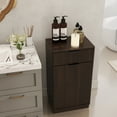 thumbnail image 5 of YINGYING 10-Gallon Tilt Out Trash Cabinet, Wooden Garbage Recycling Cabinet with Wave-Textured Hideaway Drawer & Pull-Out Kitchen Trash Bin Cabinet, 5 of 14