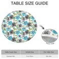 thumbnail image 6 of Round Fitted Tablecloth with Elastic Edges Fits 36"-44" Round Tables Pioneer Colorful Floral Waterproof Table Cover Washable Indoor and Outdoor for Party Kitchen Dinner Banquet Patio Picnic, 6 of 7