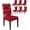 White Dark Red, variant on Chair Covers for Dining Room Set of 6,Merry Christmas White Snowflakes on Red Stretch Seat Protector Removable Washable Chairs Slipcovers for Kitchen Banquet Wedding Hotel,Xmas Celebration