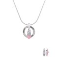 thumbnail image 2 of Delight Jewelry Silvertone 3-D Pink Running Shoe Hero Ring Charm Necklace, 18", 2 of 4