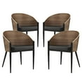 thumbnail image 1 of Modway Cooper 17" Modern Wood Dining Chair in Walnut, Set of 4, 1 of 4